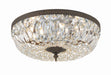 716-EB-CL-MWP- 3 Light Ceiling Mount in English Bronze with Clear Hand Cut Crystal by Crystorama