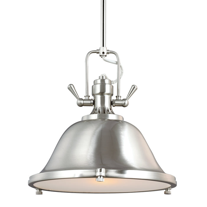 Stone Street One Light Pendant in Brushed Nickel