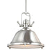 Stone Street One Light Pendant in Brushed Nickel