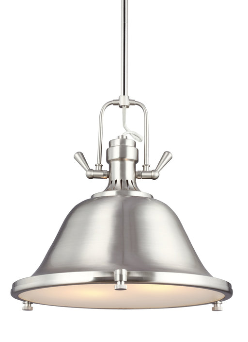 Stone Street Two Light Pendant in Brushed Nickel