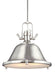 Stone Street Two Light Pendant in Brushed Nickel