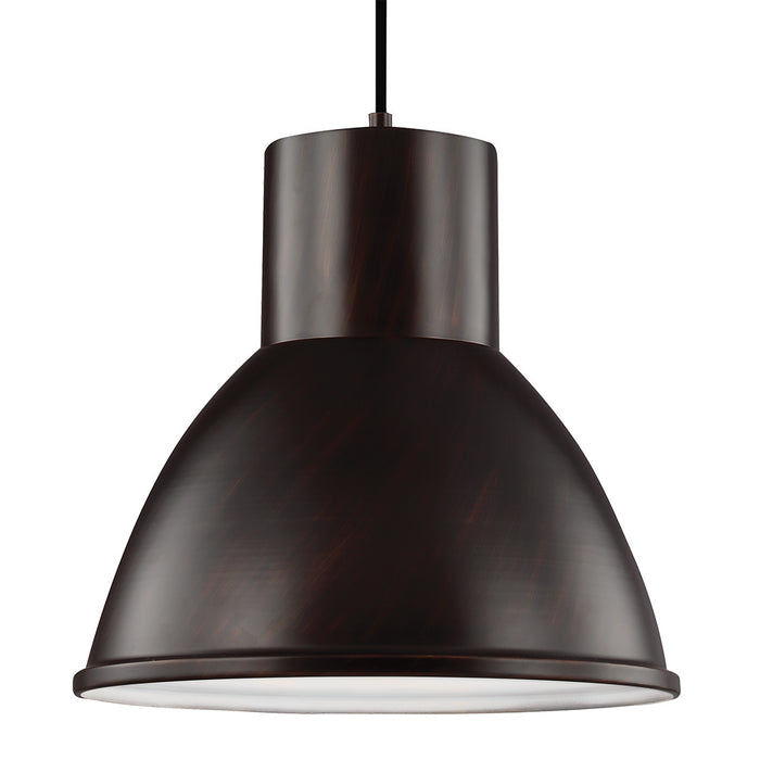 Division Street One Light Pendant in Bronze