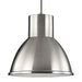 Division Street One Light Pendant in Brushed Nickel