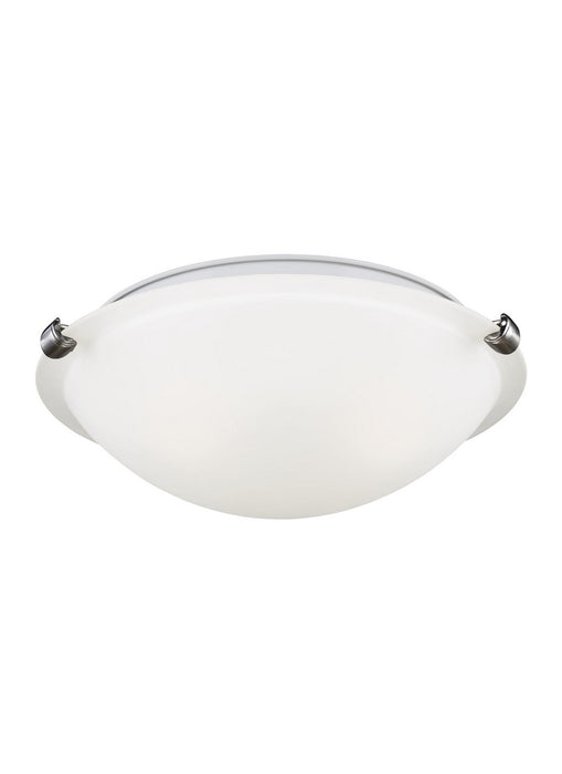 Clip Ceiling Flush Mount Two Light Flush Mount in Brushed Nickel