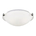 Clip Ceiling Flush Mount Two Light Flush Mount in Brushed Nickel