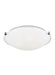 Clip Ceiling Flush Mount Three Light Flush Mount in Brushed Nickel