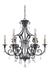 38929-MBK- Bentley 9-Light Chandelier in Matte Black by Craftmade