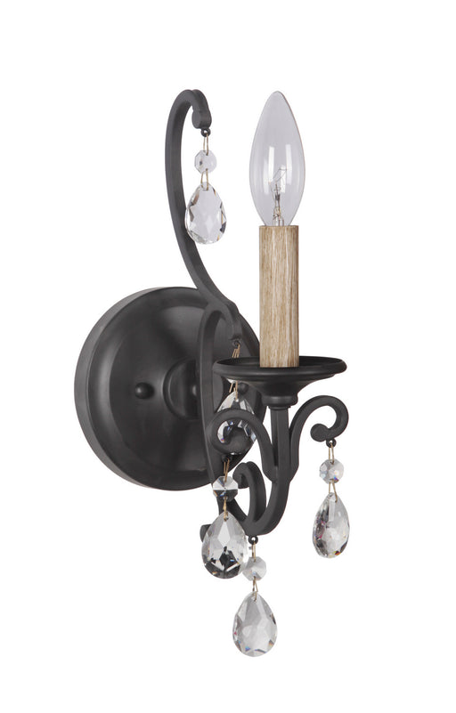 38961-MBK- Bentley 1-Light Wall Sconce in Matte Black by Craftmade