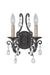 38962-MBK- Bentley 2-Light Wall Sconce in Matte Black by Craftmade