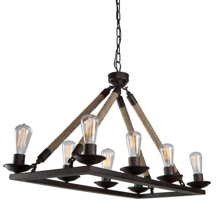 CL279- Danbury Chandelier in Bronze by Artcraft