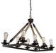 CL279- Danbury Chandelier in Bronze by Artcraft