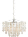 P0139- Elsa Capiz Shell 20" Pendant in Satin Nickel by Vaxcel