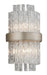 204-12- Chime 2-Light Wall Sconce in Silver Leaf Polished Stainless by Corbett Lighting