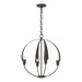 Cirque Small Chandelier in Dark Smoke - 104201-SKT-07 by Hubbardton Forge