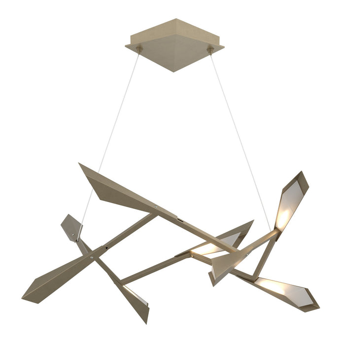 Quill LED Pendant in Soft Gold - 135003-LED-STND-84 by Hubbardton Forge