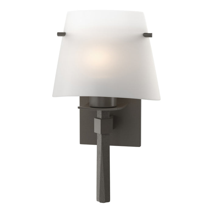 Beacon Hall Half Cone Glass Sconce in Dark Smoke - 204825-SKT-07-GG0246 by Hubbardton Forge