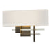 Cosmo Sconce in Dark Smoke with Vintage Platinum Accent - 206350-SKT-07-82-SE1606 by Hubbardton Forge