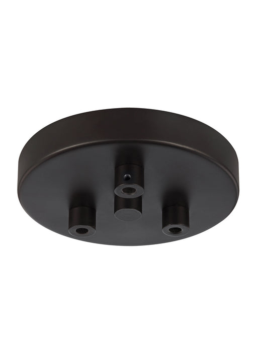 Multi-Port Canopies Three Light Multi-Port Canopy with Swag Hooks in Oil Rubbed Bronze