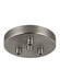 Multi-Port Canopies Three Light Multi-Port Canopy with Swag Hooks in Satin Nickel