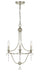 433-SA- Metro 3-Light Mini Chandelier in Antique Silver by Crystorama