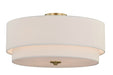 C0112- Burnaby 4-Light Semi-Flush Mount in Matte Brass by Vaxcel