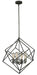 P0187- Rad 4-Light Pendant in Warm Pewter by Vaxcel