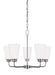 Kerrville Five Light Chandelier in Brushed Nickel