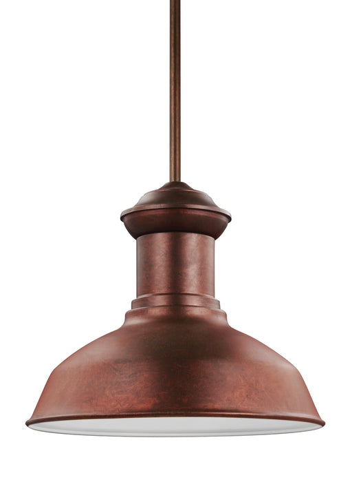 Fredricksburg One Light Outdoor Pendant in Weathered Copper