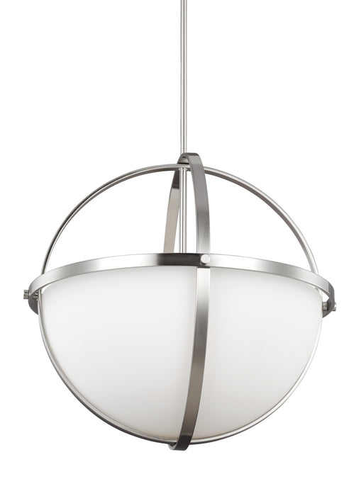 Alturas Three Light Pendant in Brushed Nickel