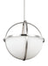 Alturas Three Light Pendant in Brushed Nickel