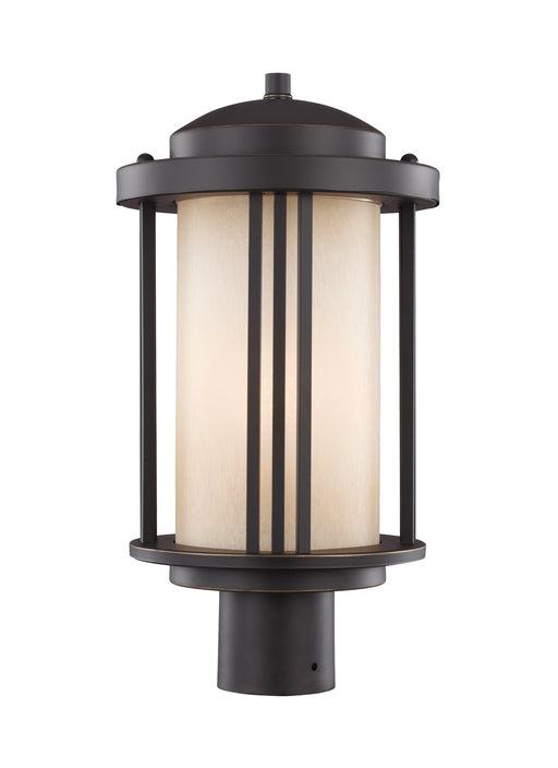 Crowell One Light Outdoor Post Lantern in Antique Bronze