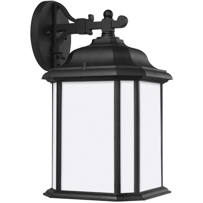 Kent One Light Outdoor Wall Lantern in Black