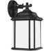 Kent One Light Outdoor Wall Lantern in Black