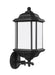 Kent One Light Outdoor Wall Lantern in Black