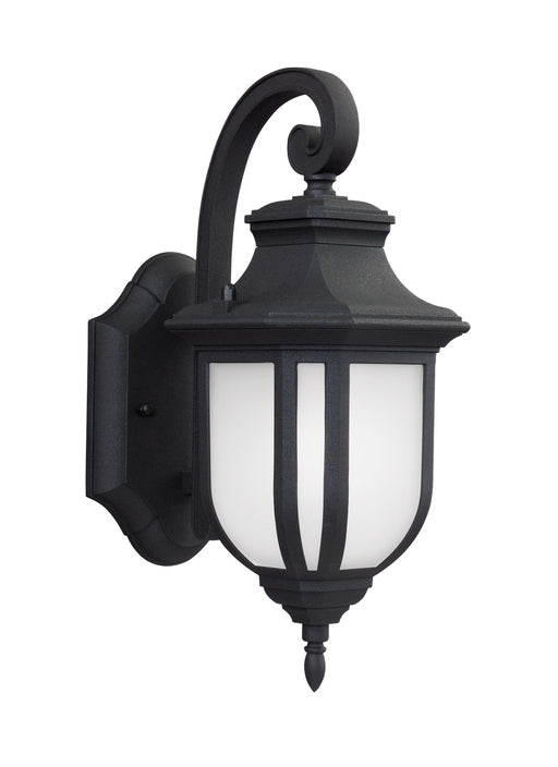 Childress One Light Outdoor Wall Lantern in Black