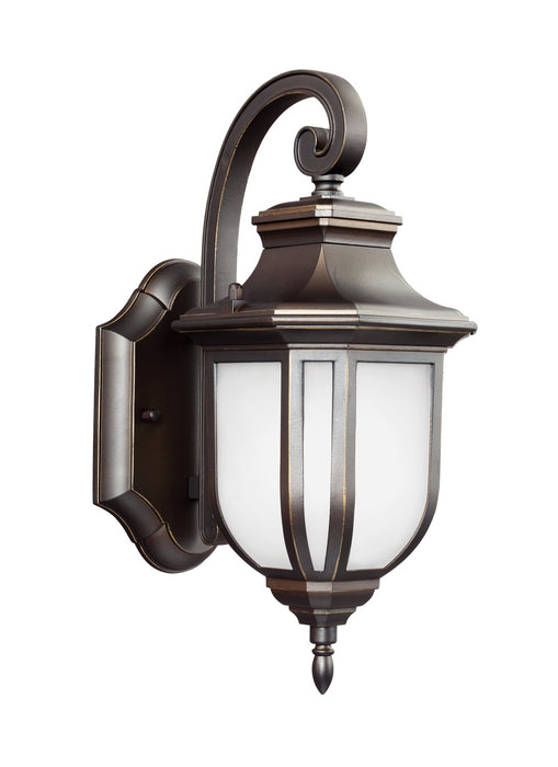 Childress One Light Outdoor Wall Lantern in Antique Bronze