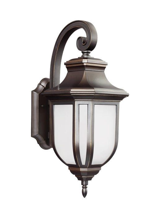 Childress One Light Outdoor Wall Lantern in Antique Bronze