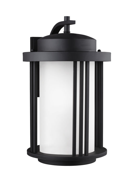 Crowell One Light Outdoor Wall Lantern in Black