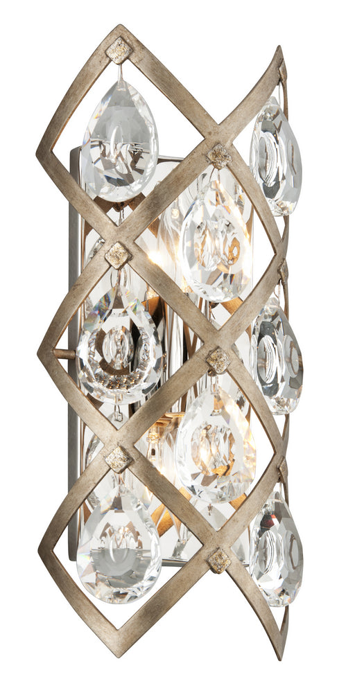 214-12- Tiara 2-Light Wall Sconce in Vienna Bronze with Clear Crystal by Corbett Lighting