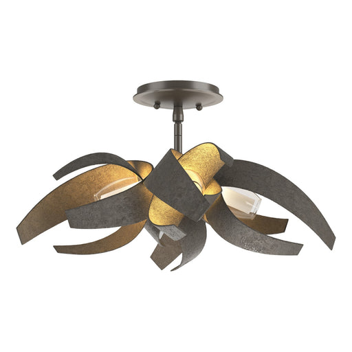 Corona Semi-Flush in Dark Smoke - 128712-SKT-07-YE0352 by Hubbardton Forge