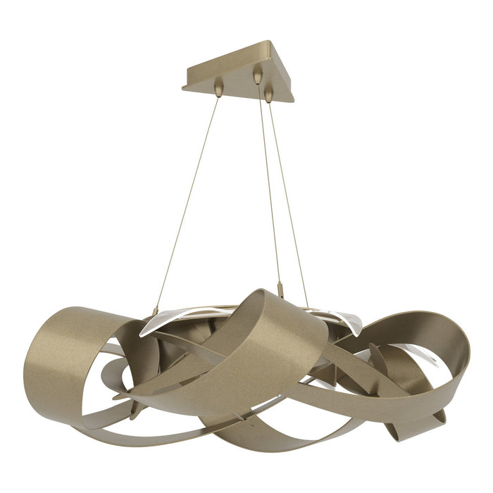 Flux Large LED Pendant in Soft Gold - 136525-LED-STND-84 by Hubbardton Forge