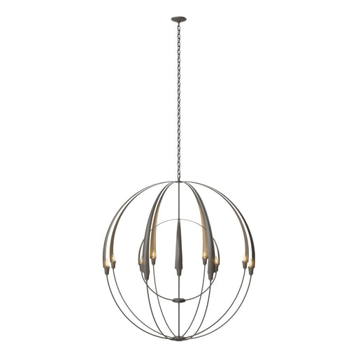 Double Cirque Large Scale Chandelier in Dark Smoke - 194248-SKT-07 by Hubbardton Forge