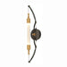 Otto Sconce in Black with Brass Accents - 207901-SKT-31-YE0489 by Hubbardton Forge