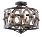 500241FG- Farmhouse Belmont 16.5" Flush Mount in Florence Gold by Kalco