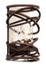 6601EZ- Industrial Eternity 1-Light Wall Sconce in Etruscan Bronze by Kalco