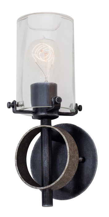 7091VI- Industrial Irvine 1-Light Wall Sconce in Vintage Iron by Kalco