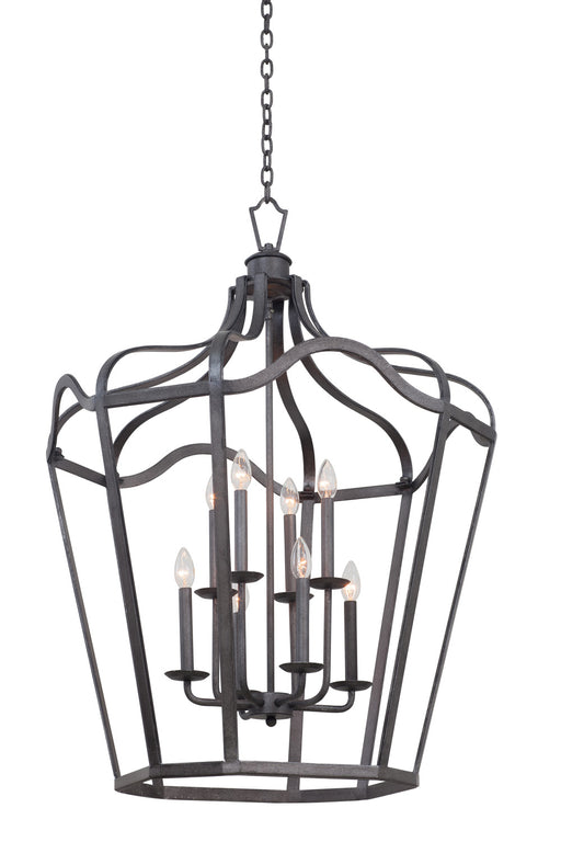 7416CL- Modern Classic Livingston Large Lantern in Charcoal by Kalco