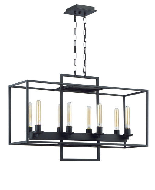 41528-ABZ- Cubic 8-Light Chandelier in Aged Bronze Brushed by Craftmade