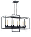 41528-ABZ- Cubic 8-Light Chandelier in Aged Bronze Brushed by Craftmade