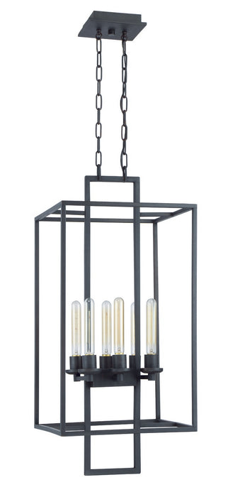 41536-ABZ- Cubic 6-Light Foyer in Aged Bronze Brushed by Craftmade